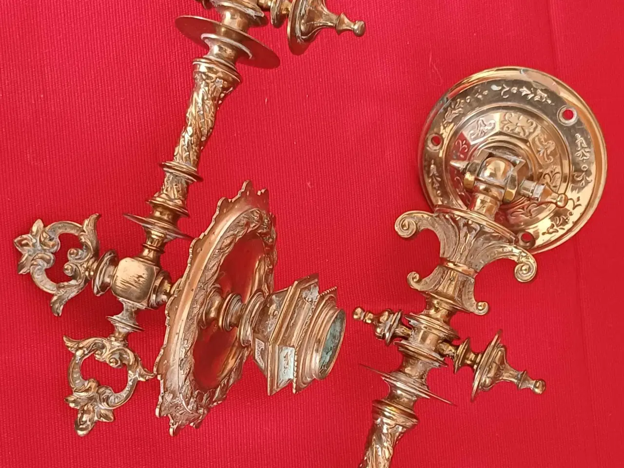 Billede 3 - Antik lyseholder i messing