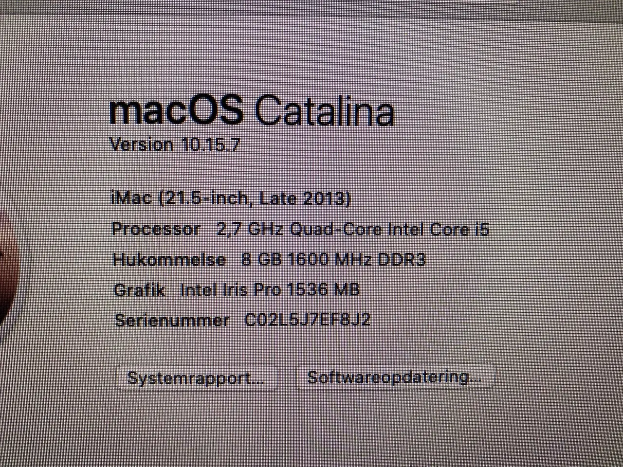 Billede 1 - iMac 21.5 