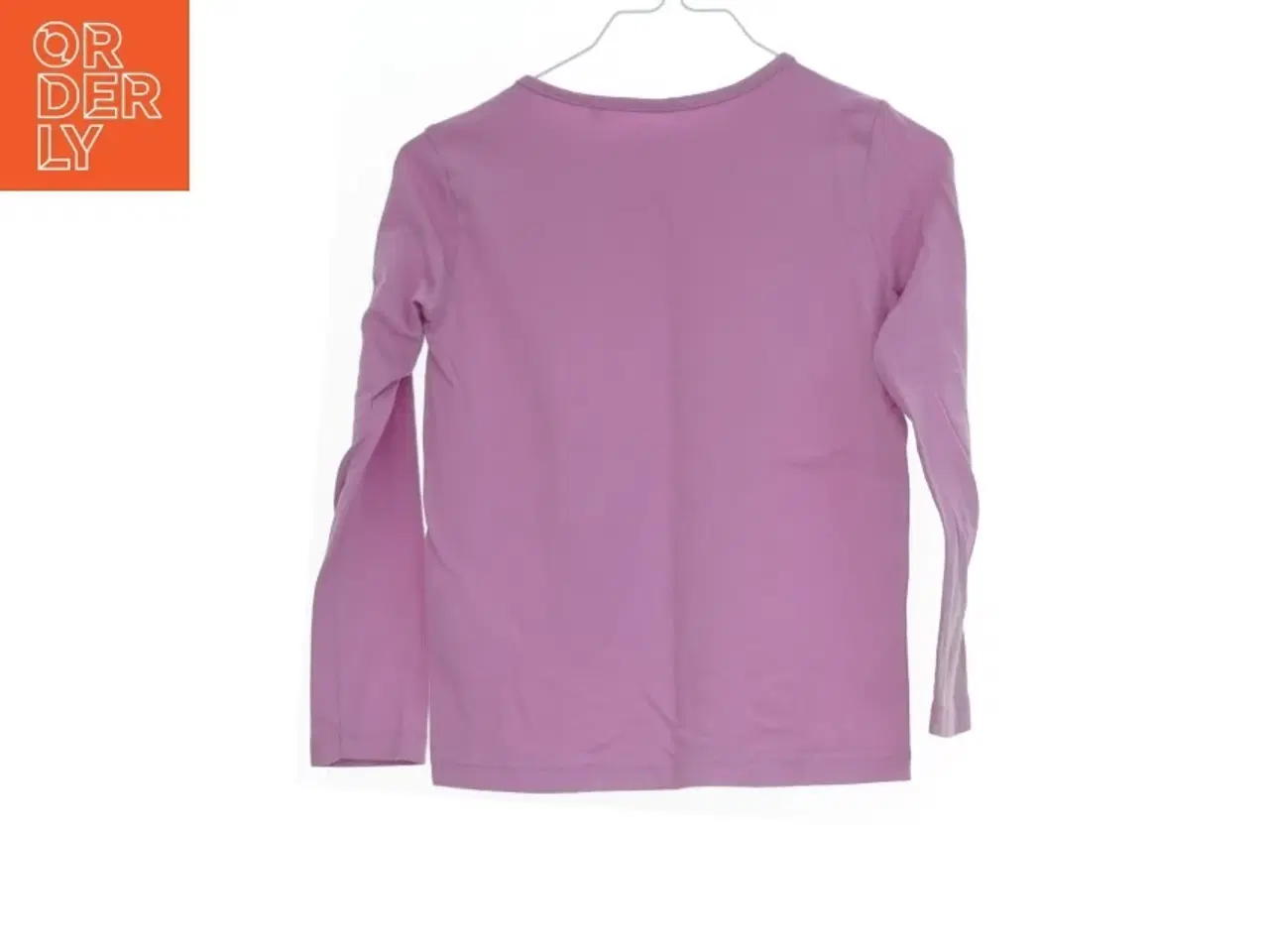 Billede 2 - Langærmet lyserød bluse med popcorn motiv fra VRS (str. 110)