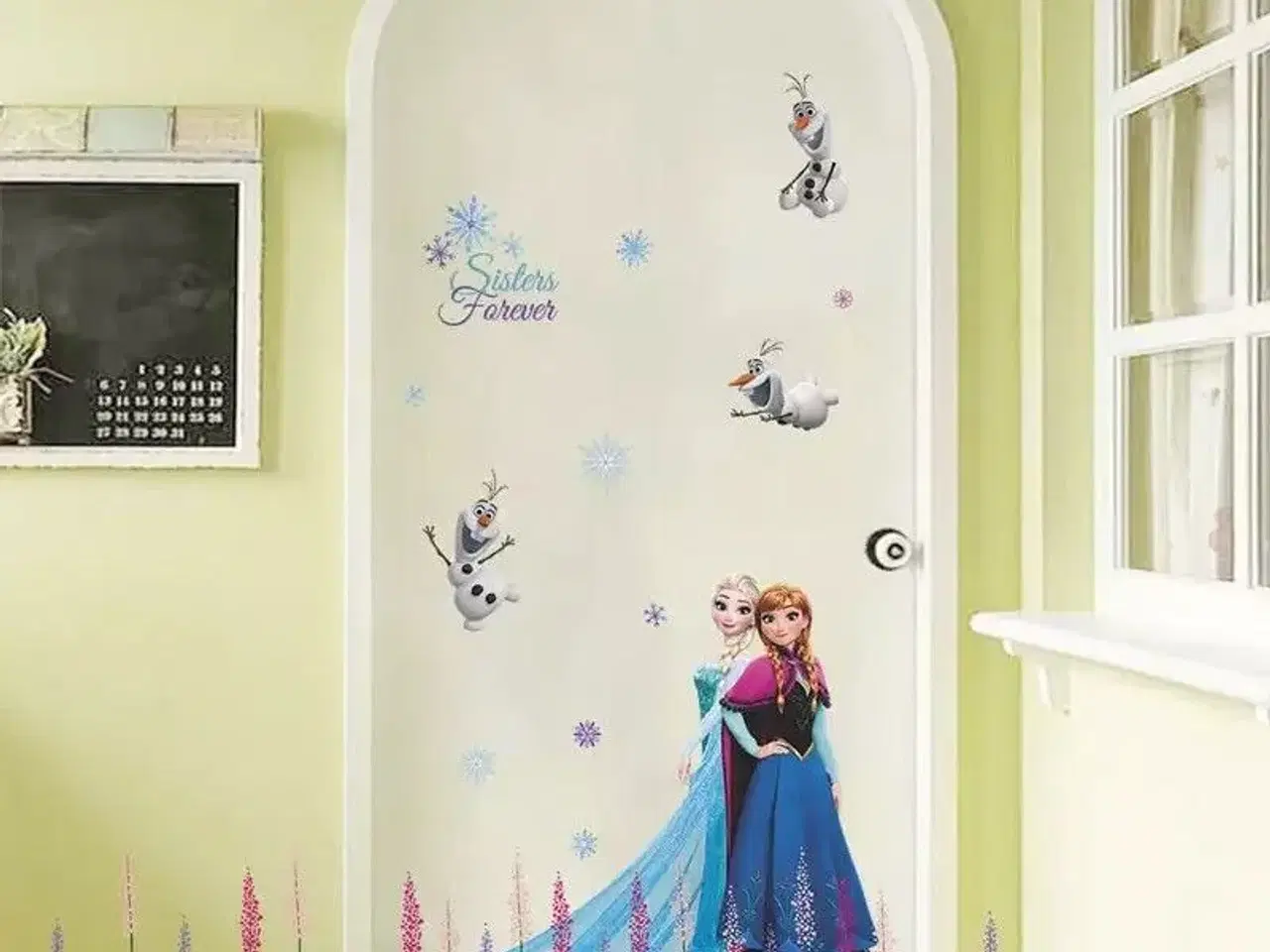 Billede 5 - Frost wallstickers med Elsa og Anna + Oluf Frost
