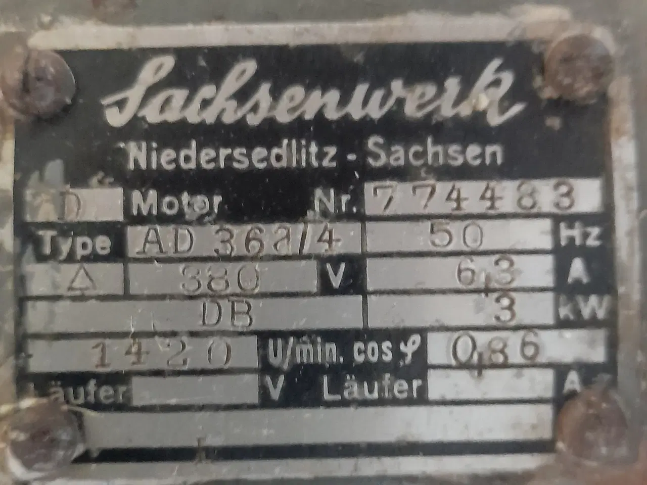 Billede 2 - 3 Kw Elmotor m. Y/D Starter