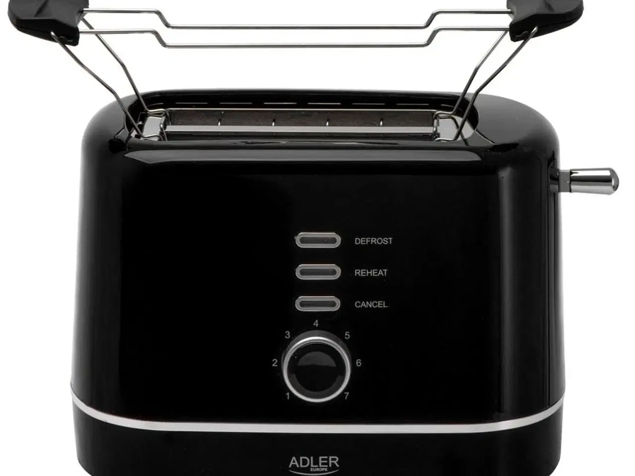 Billede 2 - Brødrister Adler AD 3224b – 2 skiver, 7 ristningsniveauer, sort