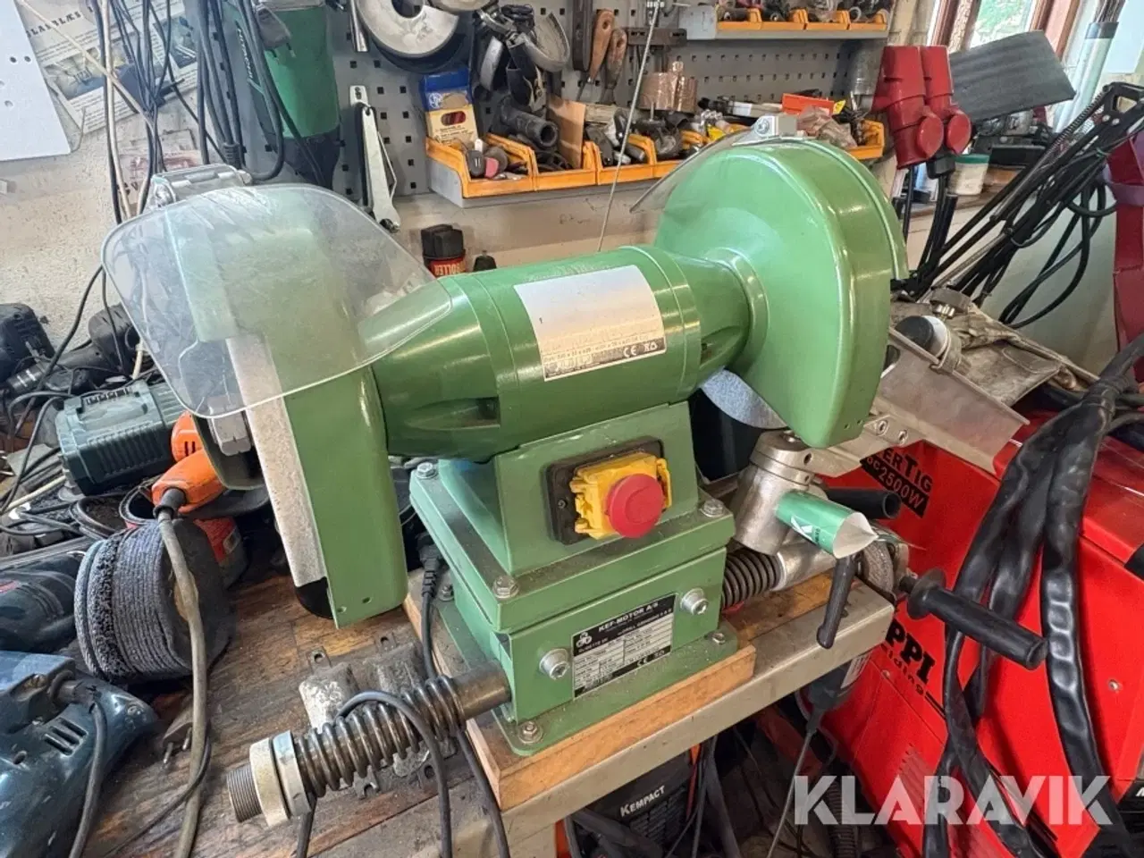 Billede 2 - Bænksliber KEF-Motor  Slibette 8N