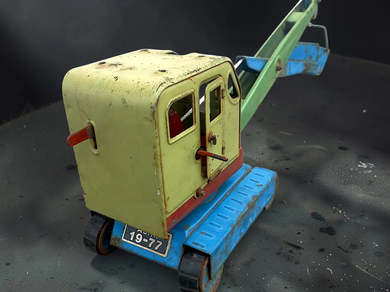 Billede 2 - Sovjetisk bliklegetøj kran AZLK original