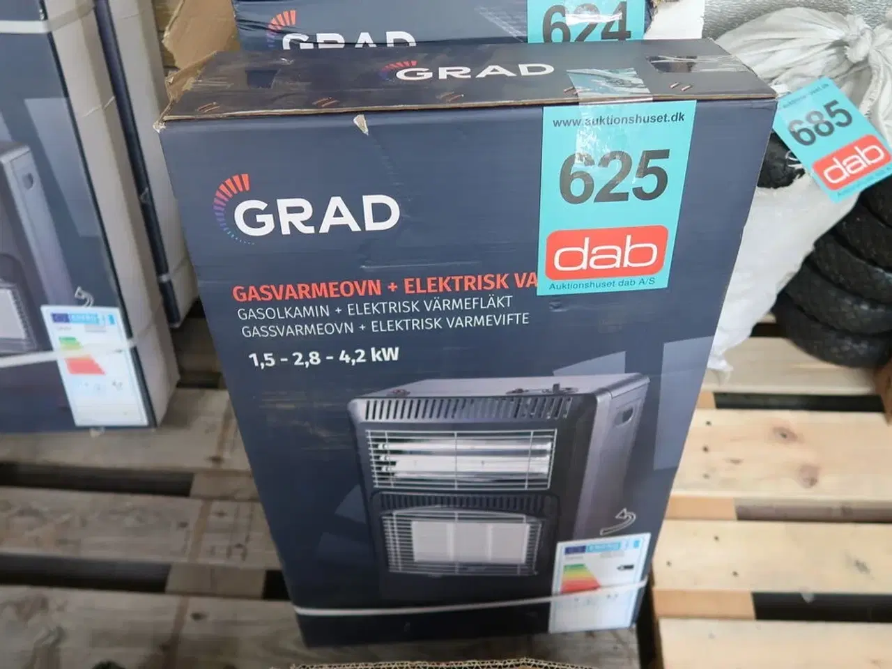 Billede 2 - Gasvarmeovn m/blæser 4,2 kW - Grad