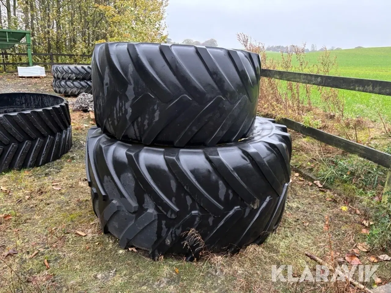 Billede 2 - Traktordæk til John Deere Michelin - fuldt sæt til for og bag