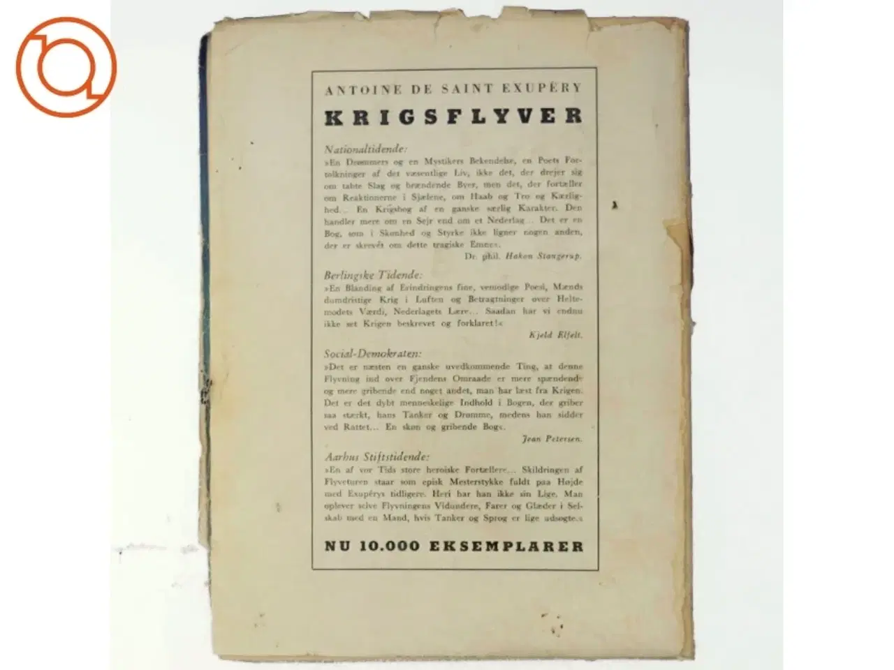 Billede 3 - Antoine de Saint Exupéry, krigsflyver