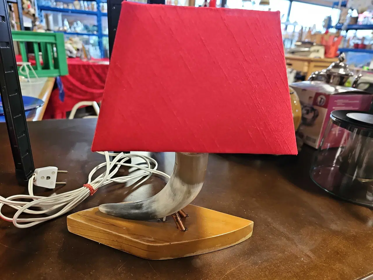 Billede 1 - Bord- / væglampe i horn