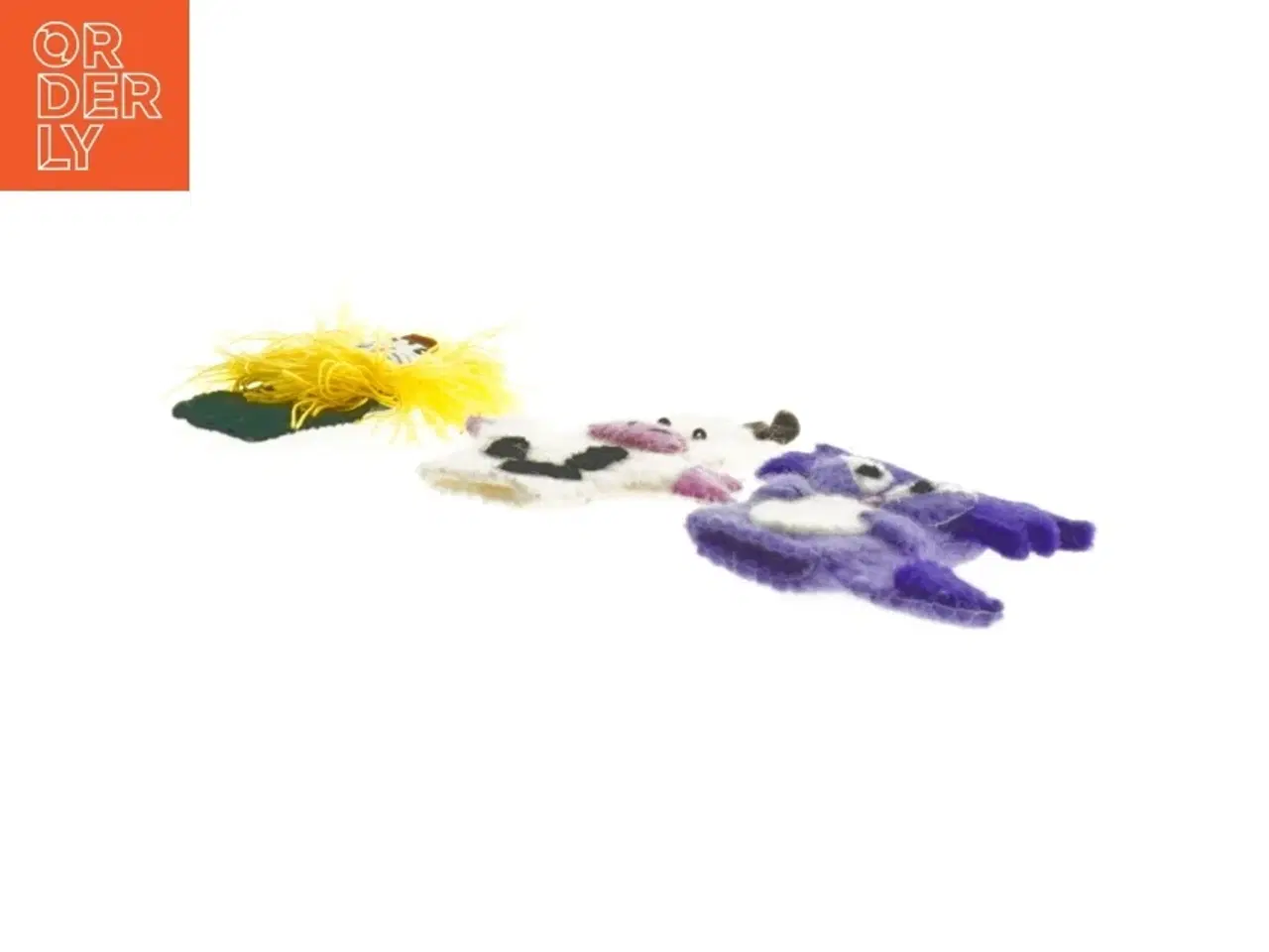 Billede 3 - Fingerdukker i filt, dyr (str. 9 cm)