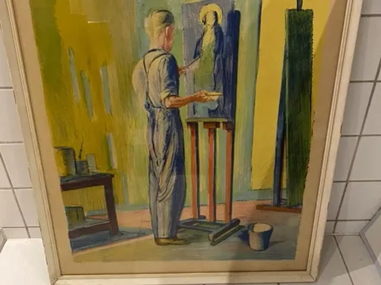 Billede 2 - Staffeli maler - Aksel Jørgensen 1953