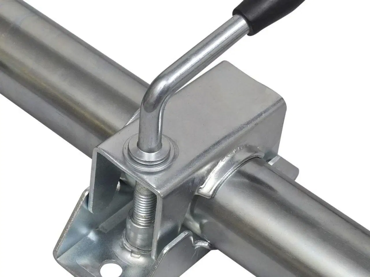 Billede 5 - 2 Støtterør med 2 splitklemmer til 48 mm støttehjul