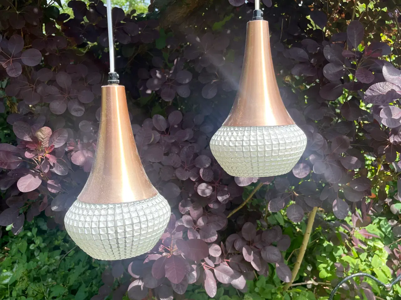 Billede 1 - Pendler m kobber og glas