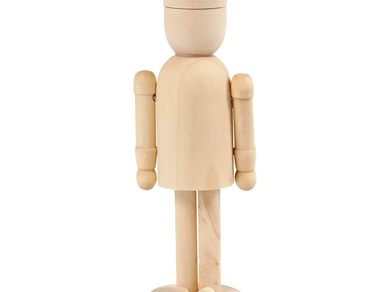 Billede 1 - Elegant Figur i Lyst Træ - 13 cm Høj