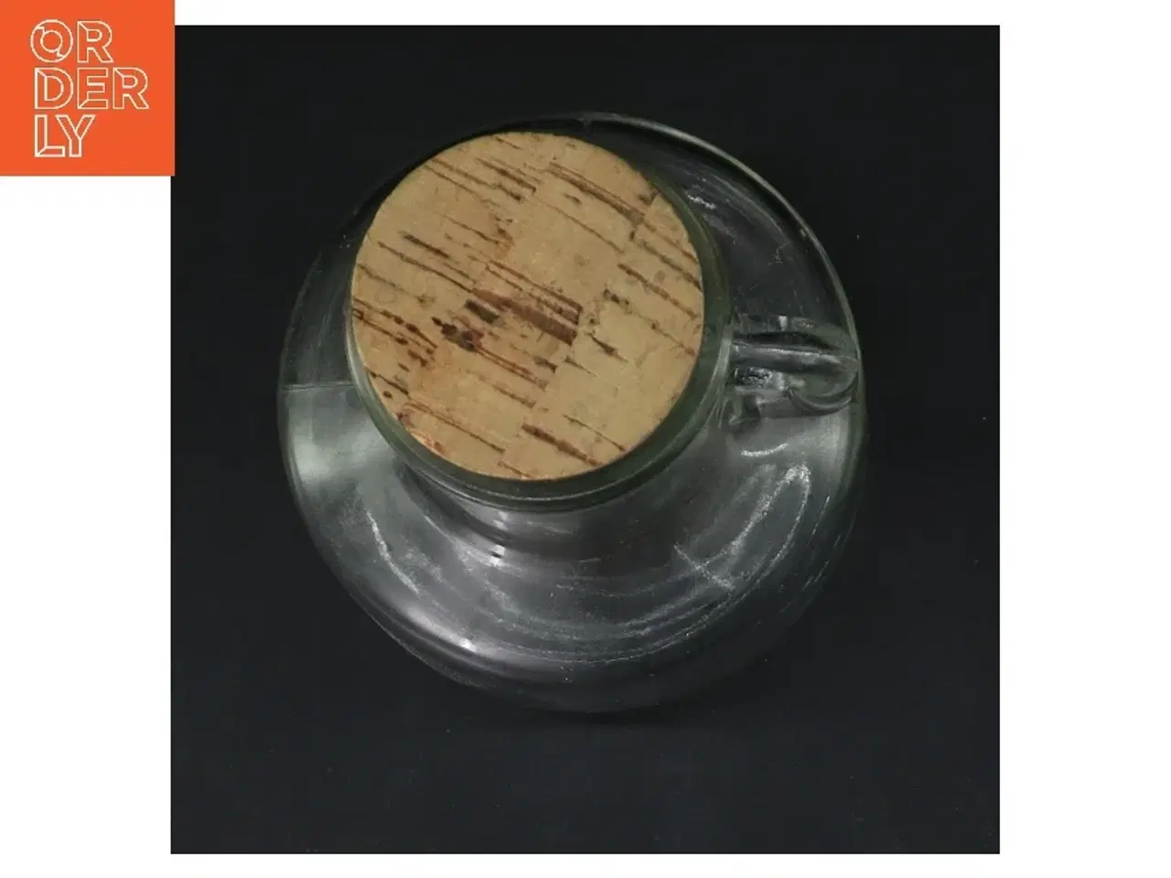 Billede 4 - Glasflaske med korkprop (str. Ø 6 cm højde 13,5 cm)