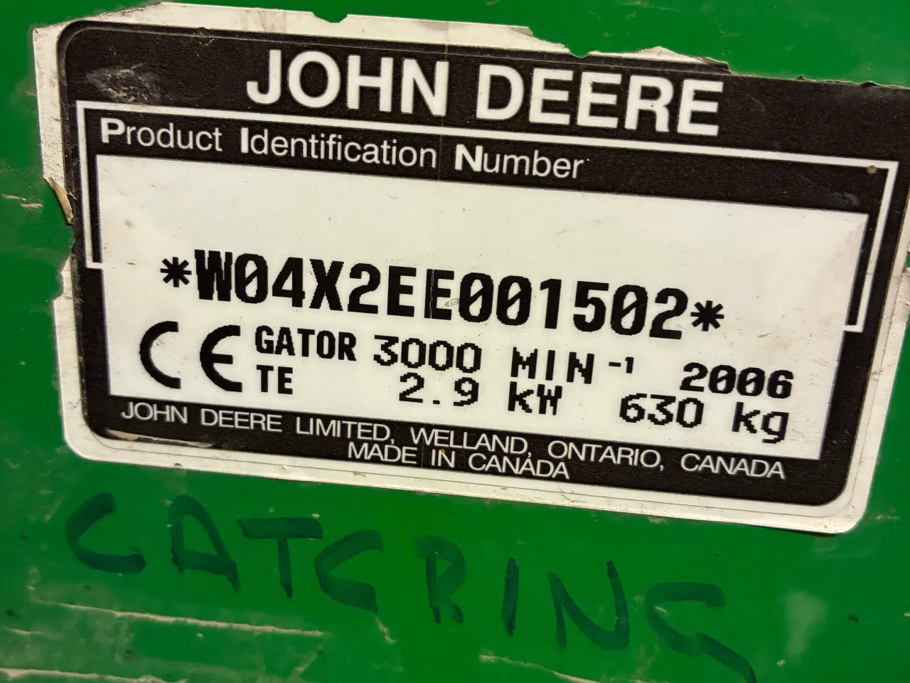 Billede 5 - John Deere Gator TE Electric – 2006 – mekanisk fin