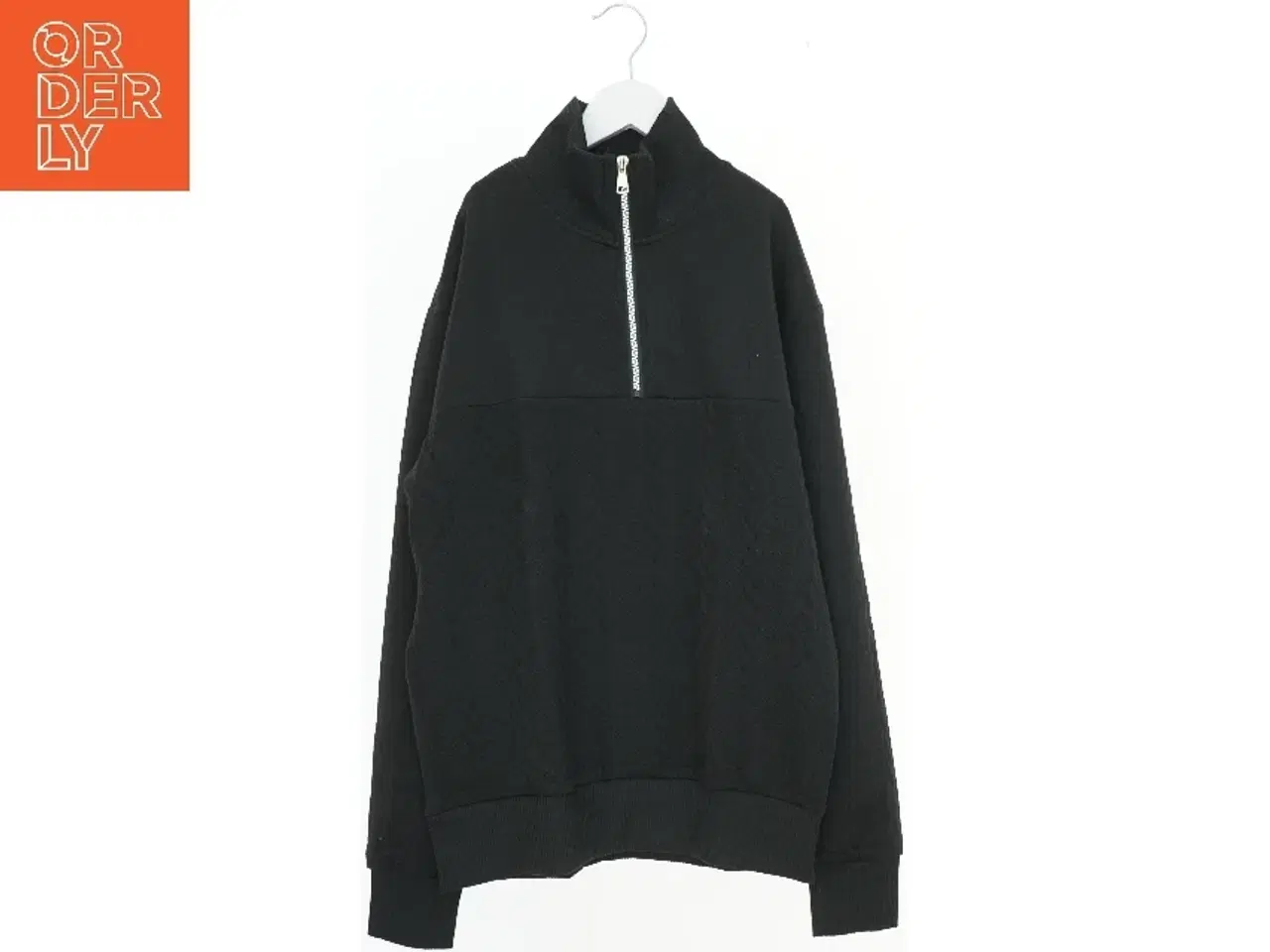 Billede 1 - Sort Sweatshirt med Lynlås (str. S)