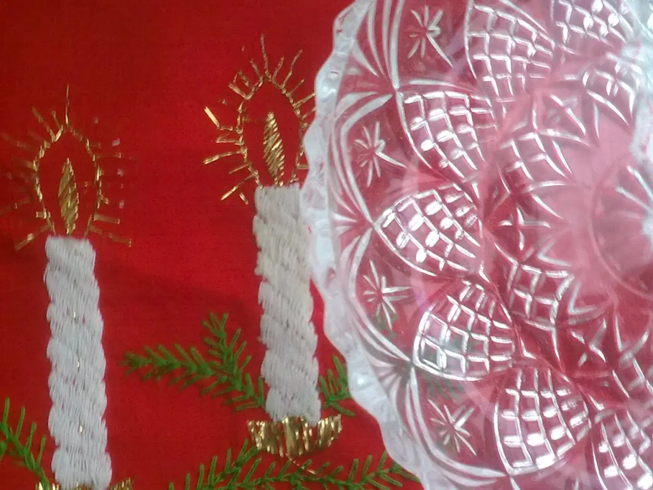 Billede 3 - Ananas facet glasskål og asiet