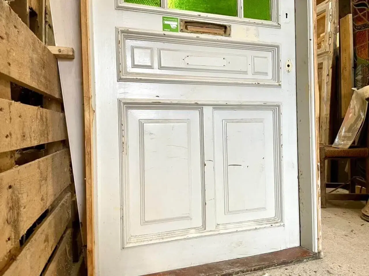 Billede 4 - Højrehængt opgangsdør fra 1905 m. karm