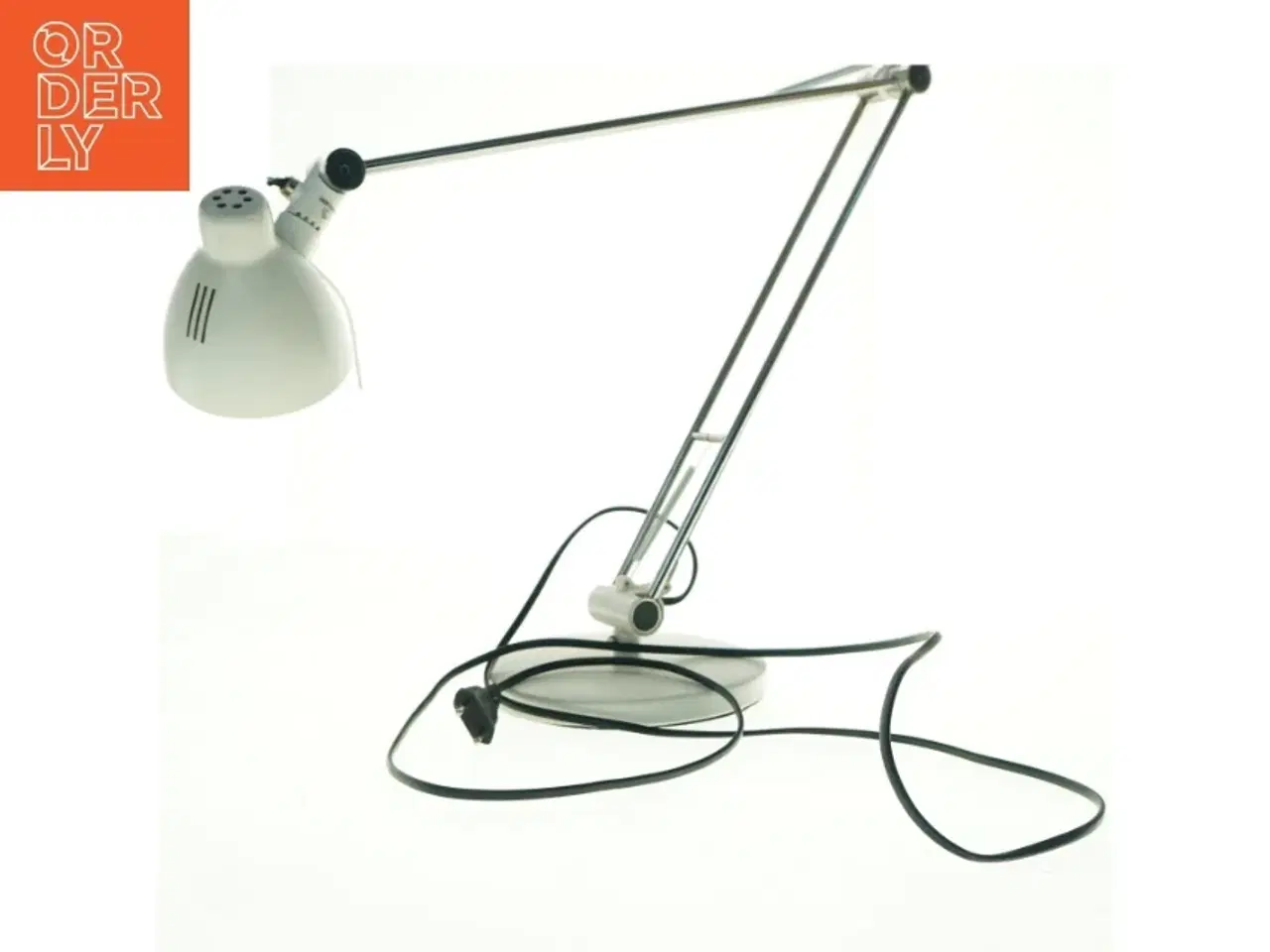 Billede 2 - Skrivebordslampe med justerbar arm fra IKEA (str. Fod ø 18 cm udstrakt lampe, 99 cm skærm 10 x 10 cm)