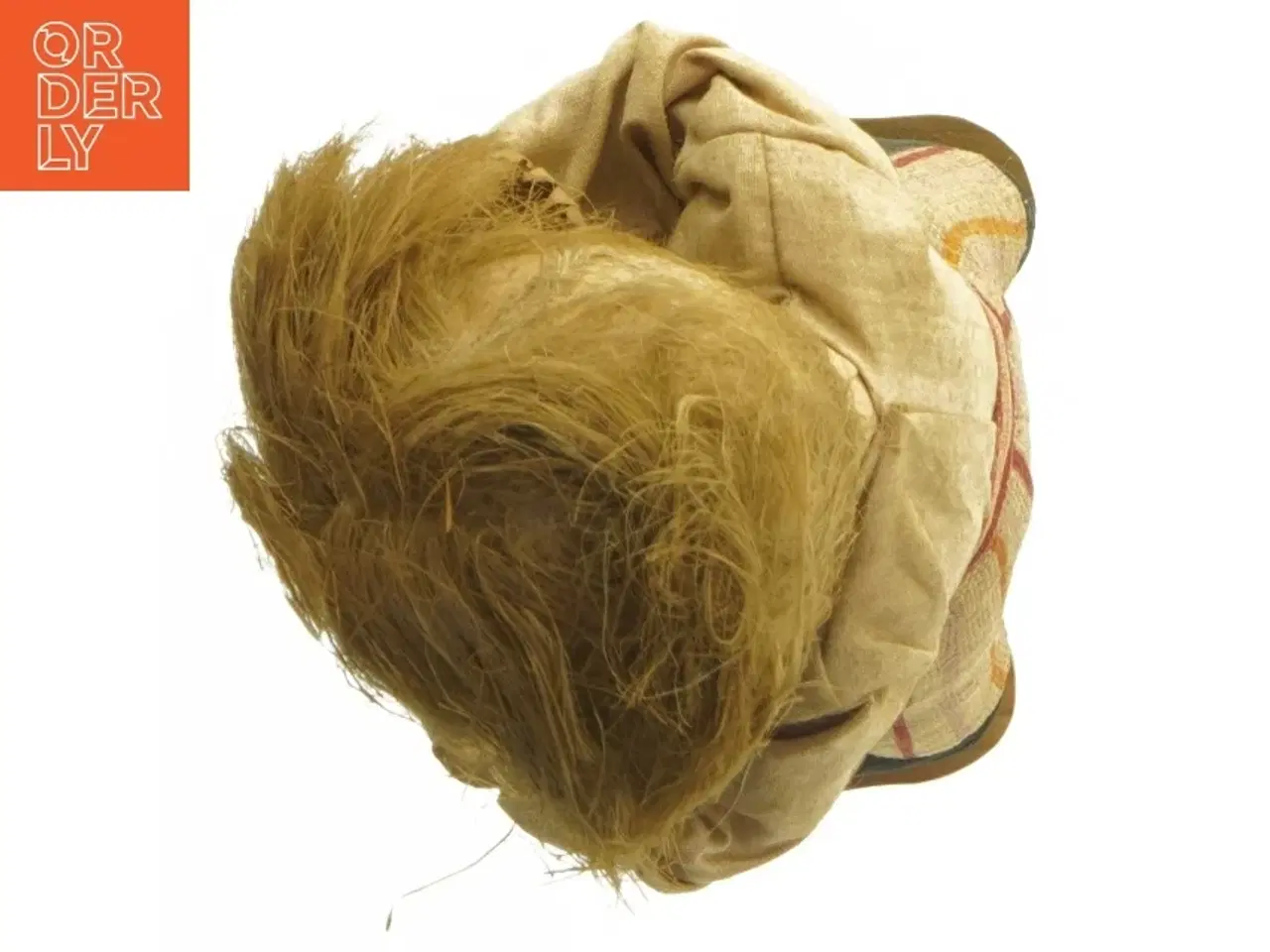 Billede 5 - Vintage dukke med stribet tøj (str. 30 cm)