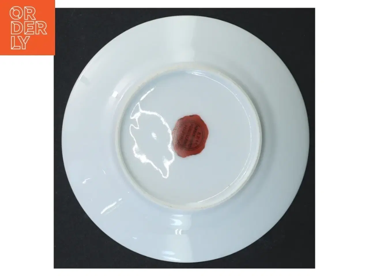 Billede 5 - Porcelænstallerkener med blomstermotiv (str. Ø 15 cm)