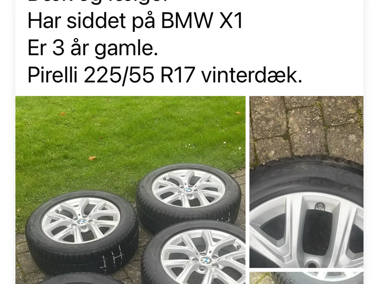 Billede 4 - Vinterdæk med alufælge til BMW X1