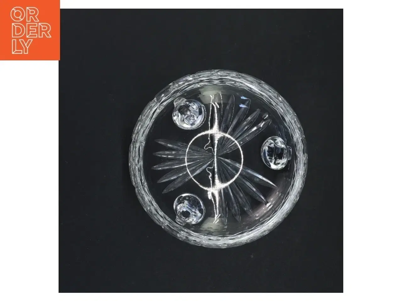 Billede 2 - Krystal skål på fødder (str. Ø 13 cm)