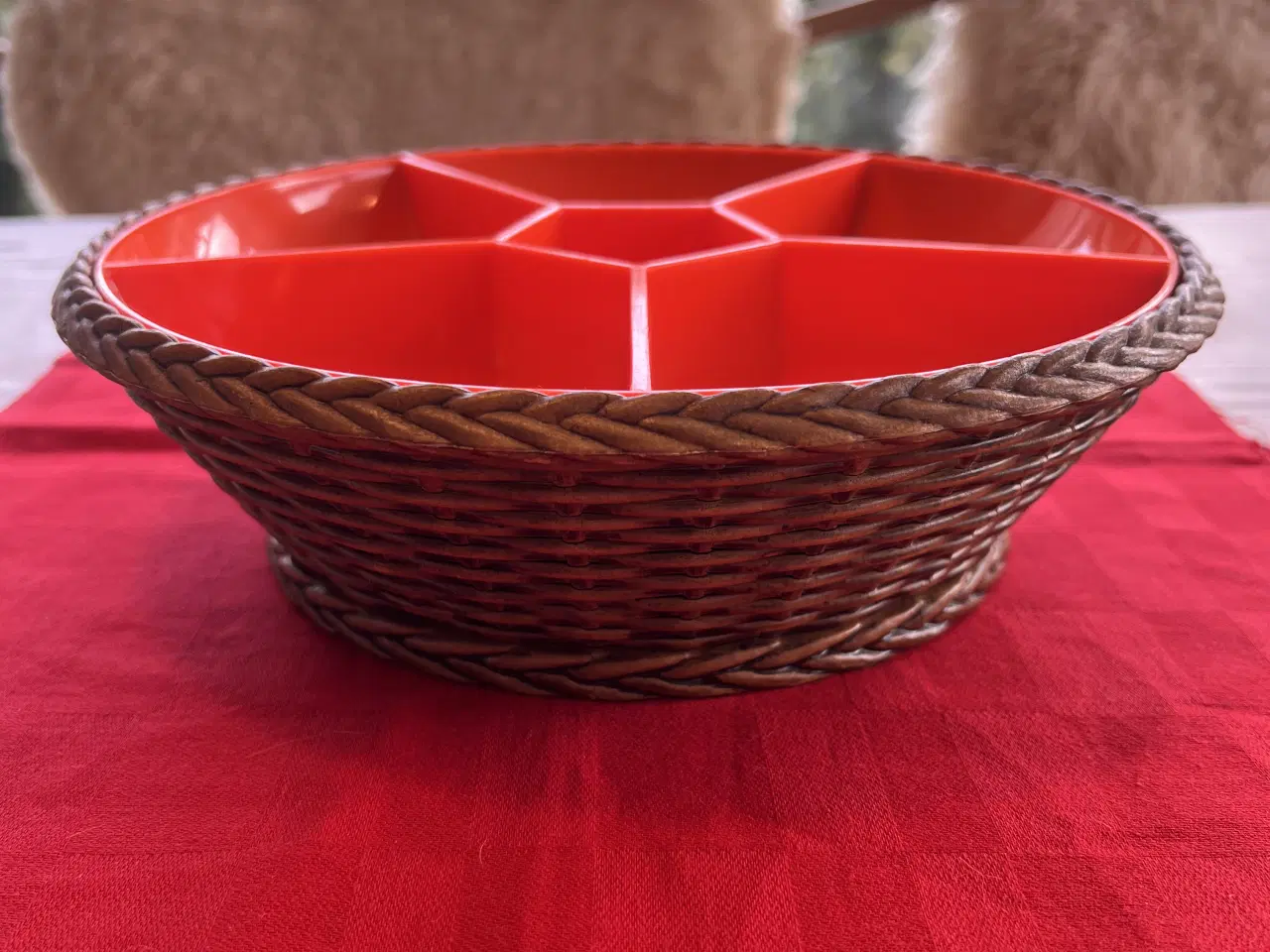 Billede 1 - Retro snackskål i plast. 