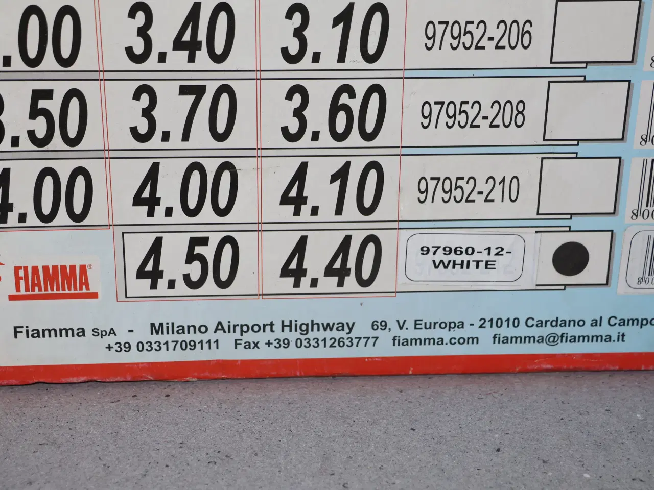 Billede 3 - Front til Fiamma markise Caravan 440 F6, ubrugt.