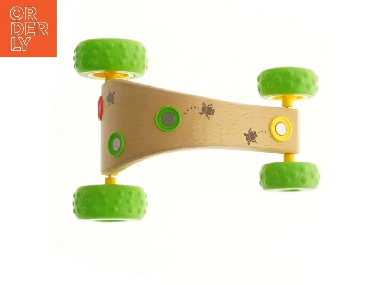 Billede 1 - Trælegetøjsbil med grønne hjul fra Brio (str. 19x14 cm)