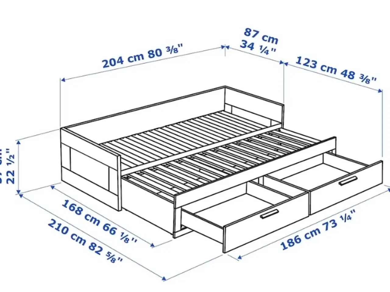 Billede 2 - Sort Ikea Brimnes sovesofa/seng