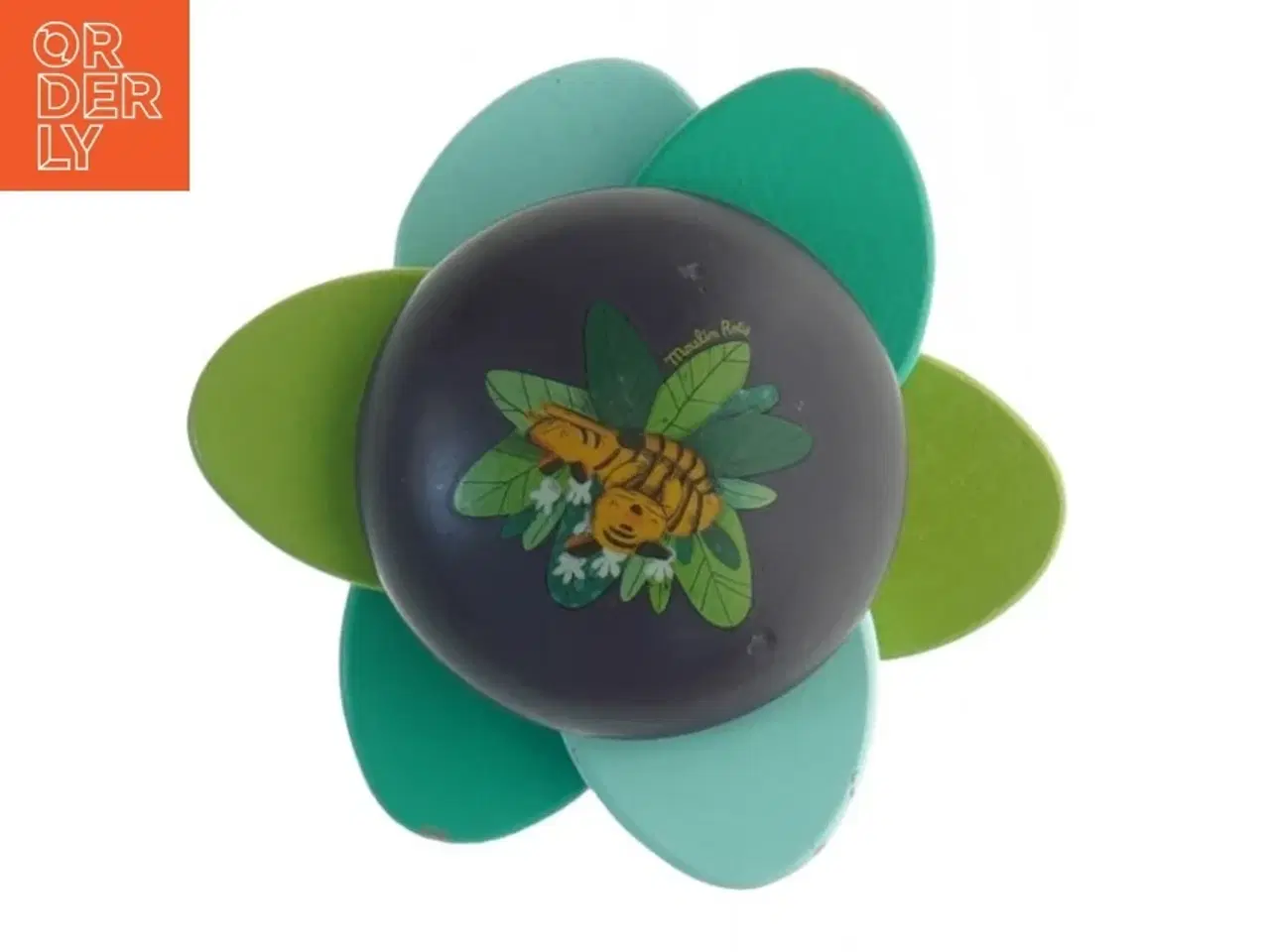 Billede 1 - Trælegetøj Blomst med Bi (str. 9 x 9 cm)