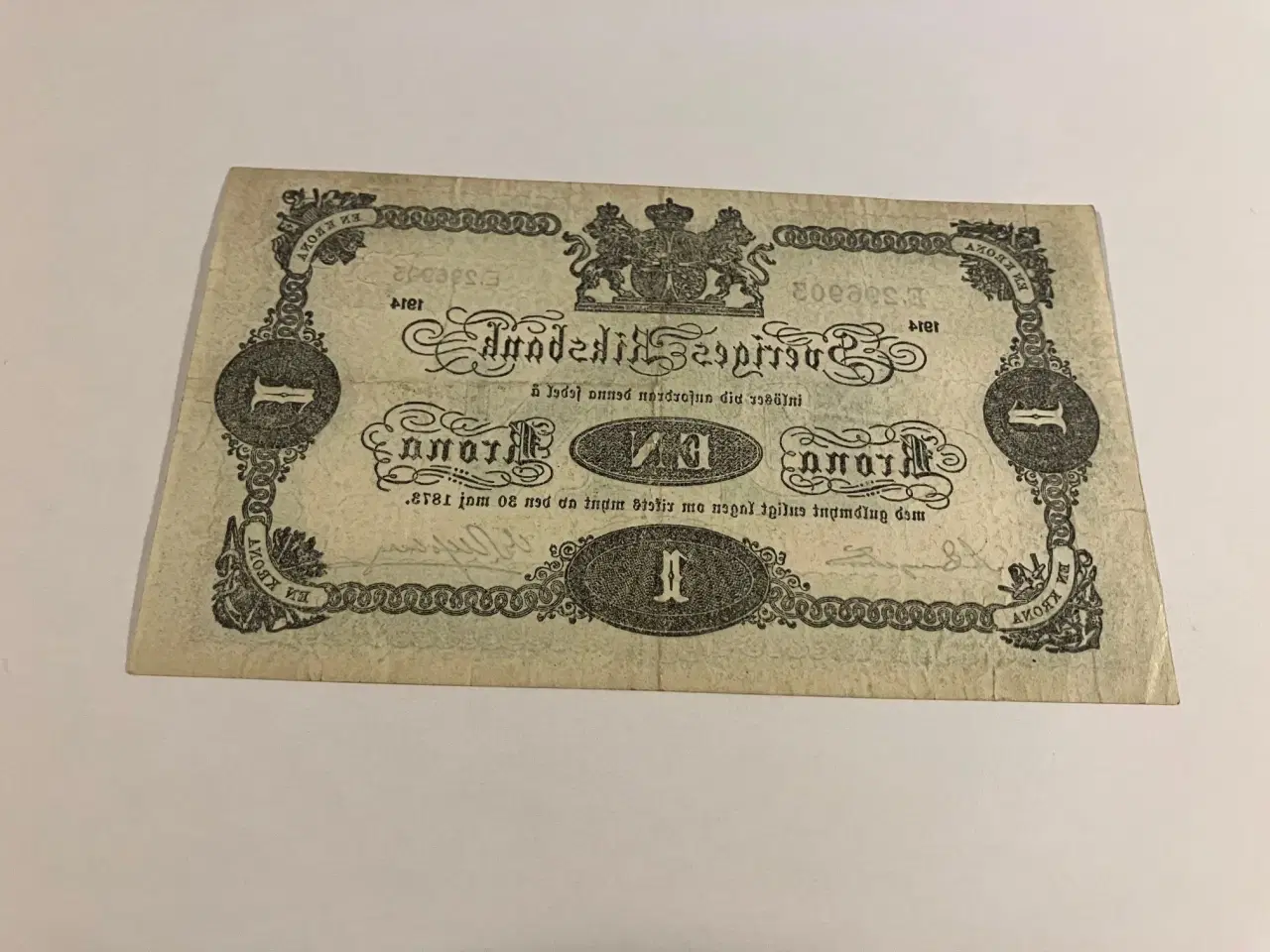 Billede 2 - 1 Krona Sweden 1914