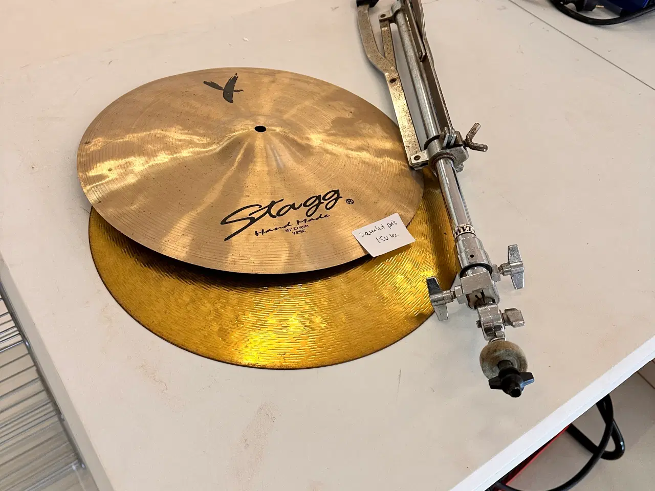 Billede 1 - Paiste og Stagg crash bækkner 16" samt stativ