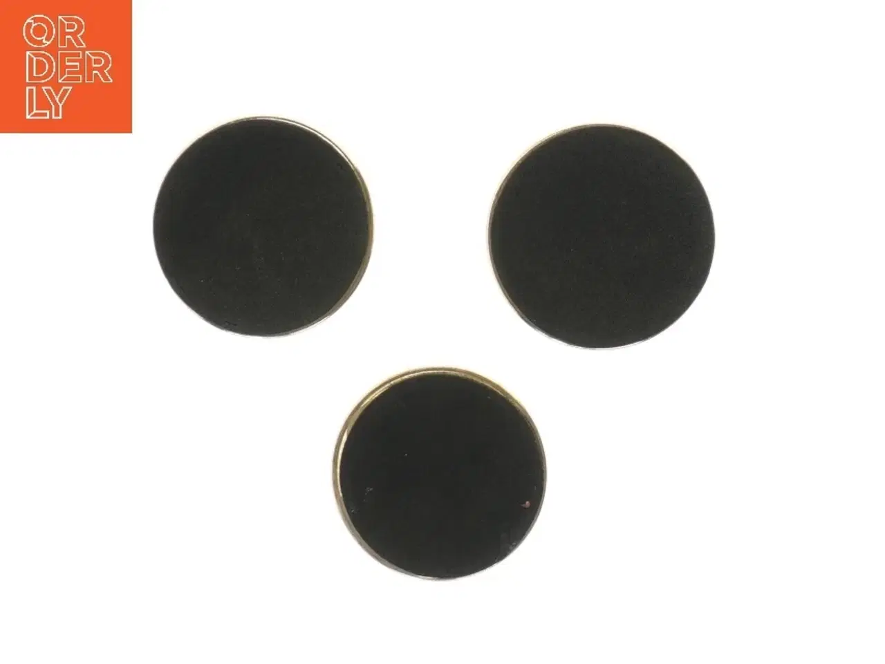 Billede 2 - Messing lysestager, sæt af 3 (str. ø 2,5 cm længde 22,5 & 19,5 & 16 cm)