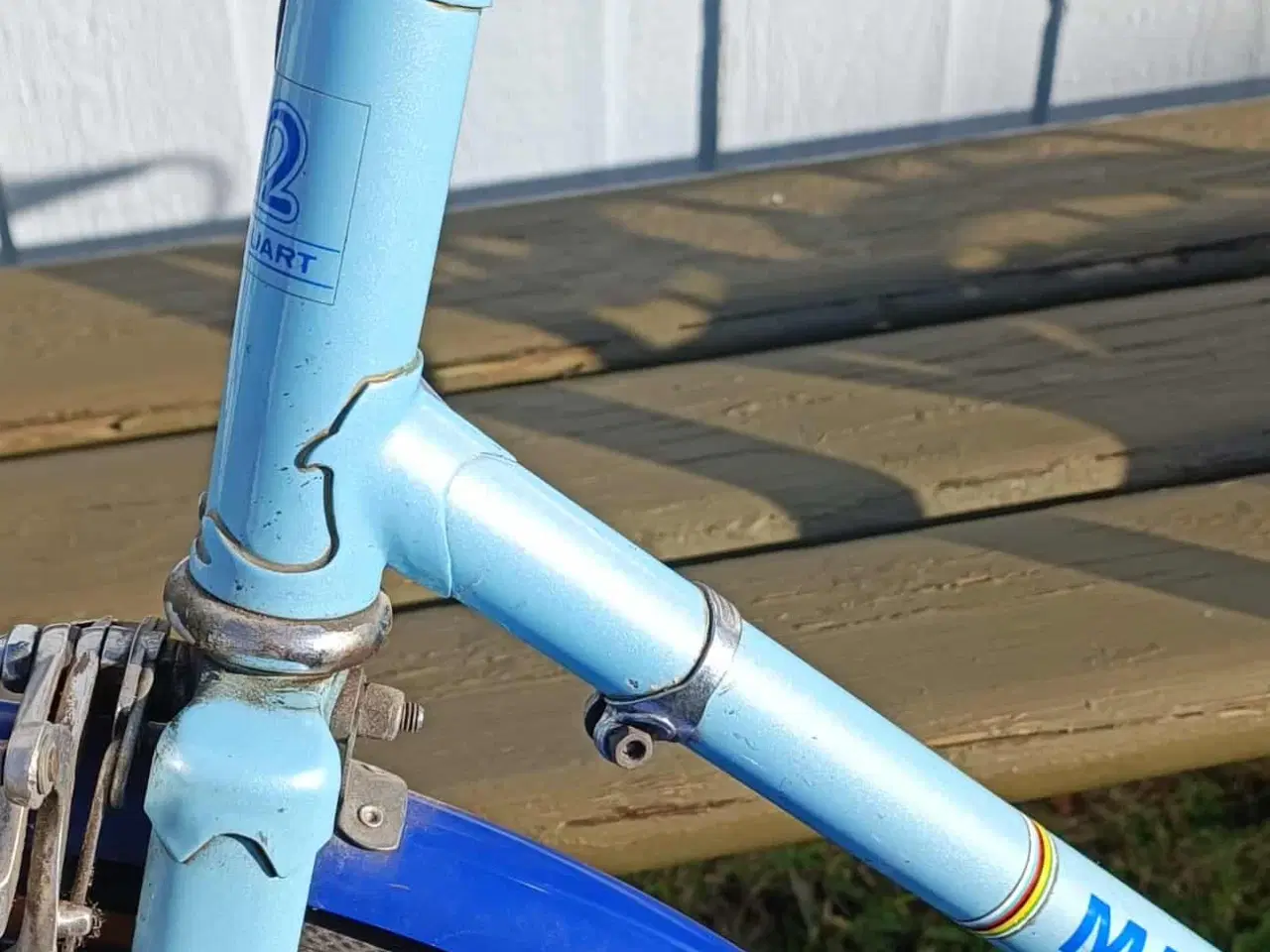 Billede 2 - Flot retrocykel i blå og lyseblå