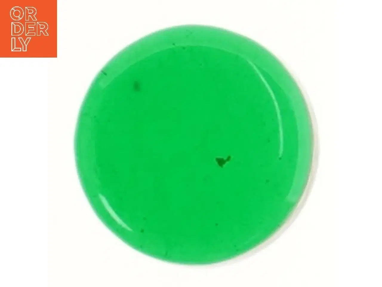 Billede 3 - Hinkesten i grønt glas (str. Ø 6 cm) (str. Ø 6 cm)