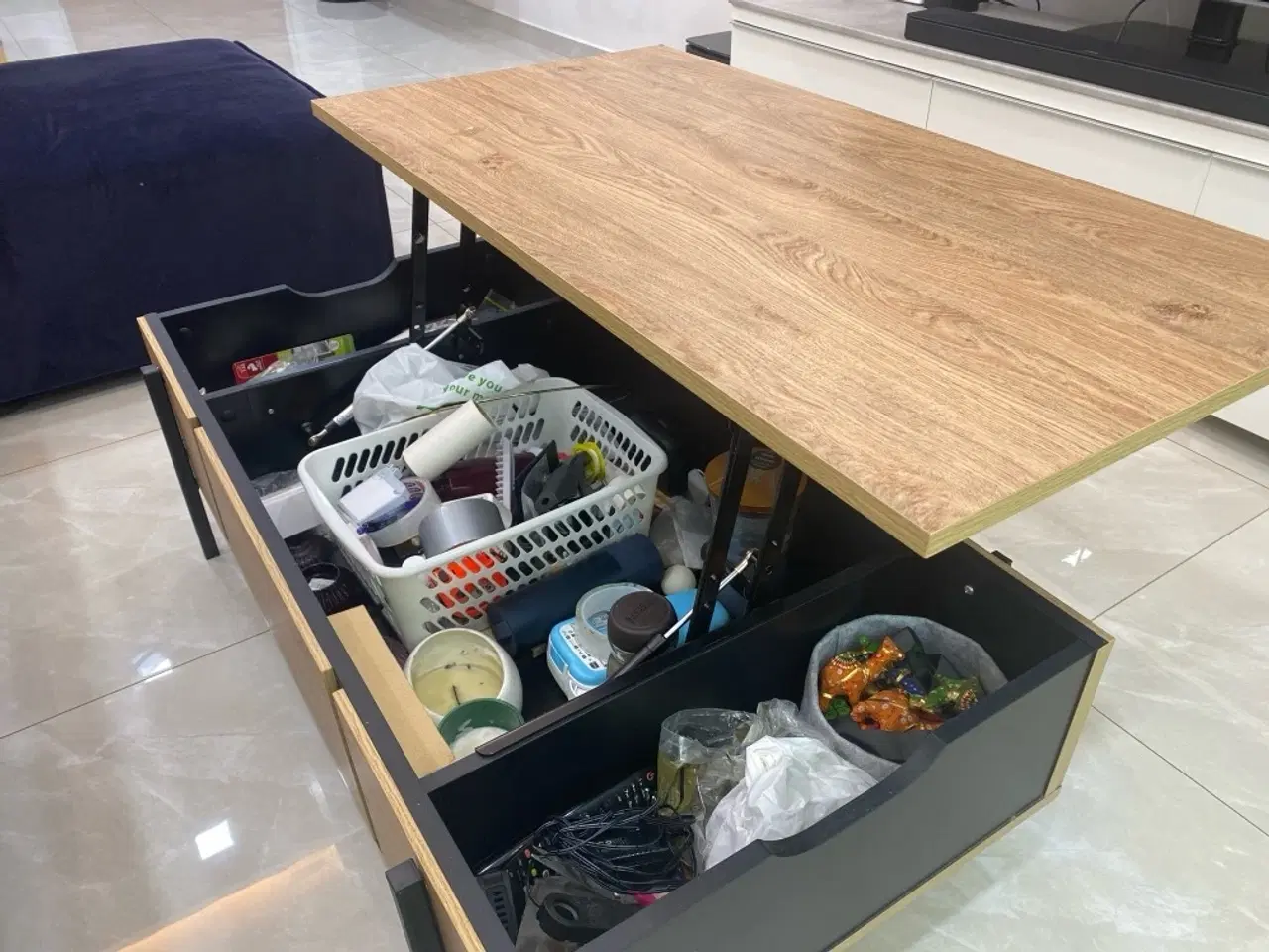 Billede 5 - Beliani Coffee Table with Hydraulic storage