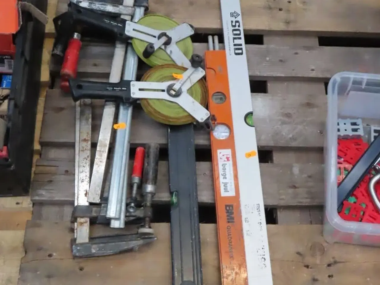 Billede 1 - Diverse skruetvinger, vaterpas og måleværktøj