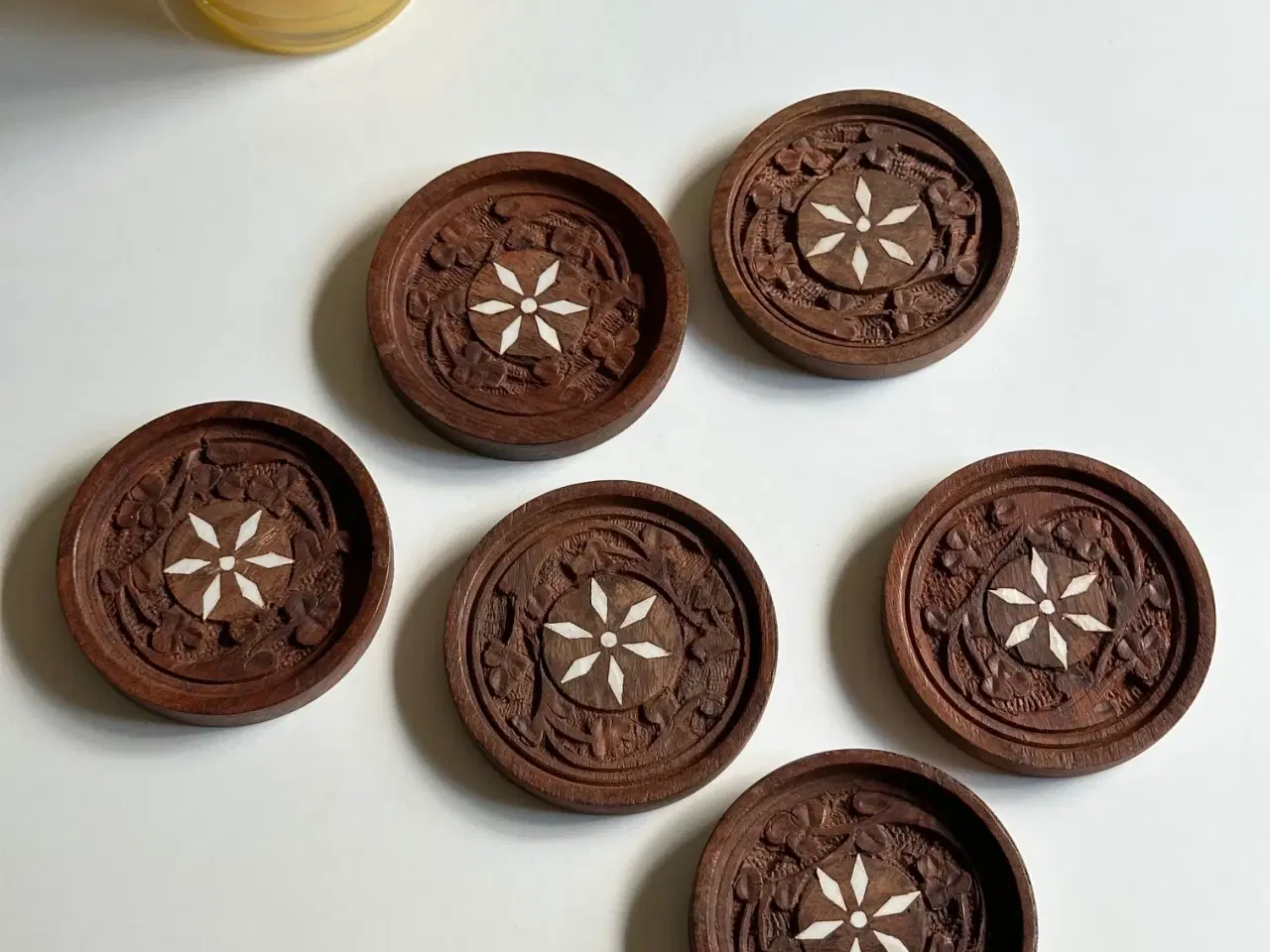 Billede 2 - Indiske glasbrikker, 6 stk samlet