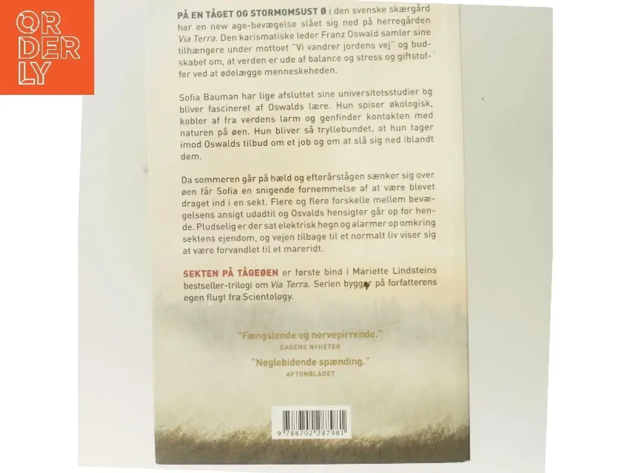 Billede 3 - Sekten på Tågeøen af Mariette Lindstein (f. 1958) (Bog)