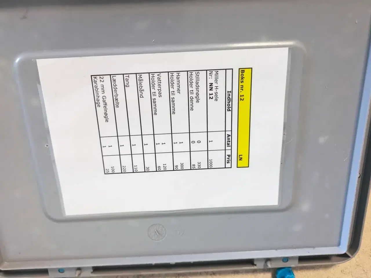 Billede 2 - Kasse m. sikringsgrej samt div.