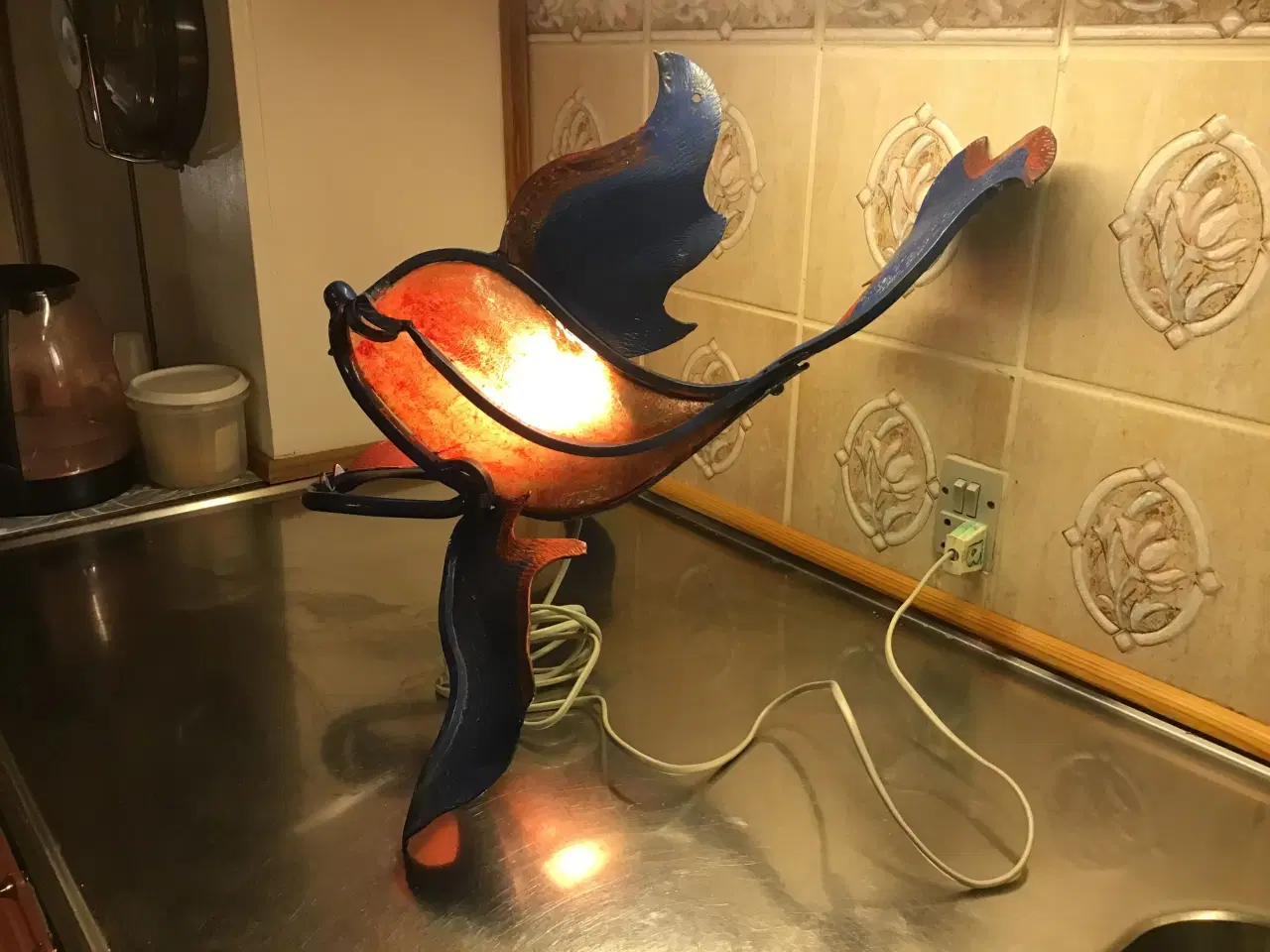Billede 1 - Unik dragefisk lampe