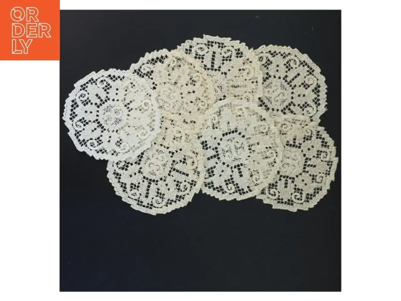 Billede 1 - Blonde servietter, Ø 12 cm (str. Ø 12 cm)