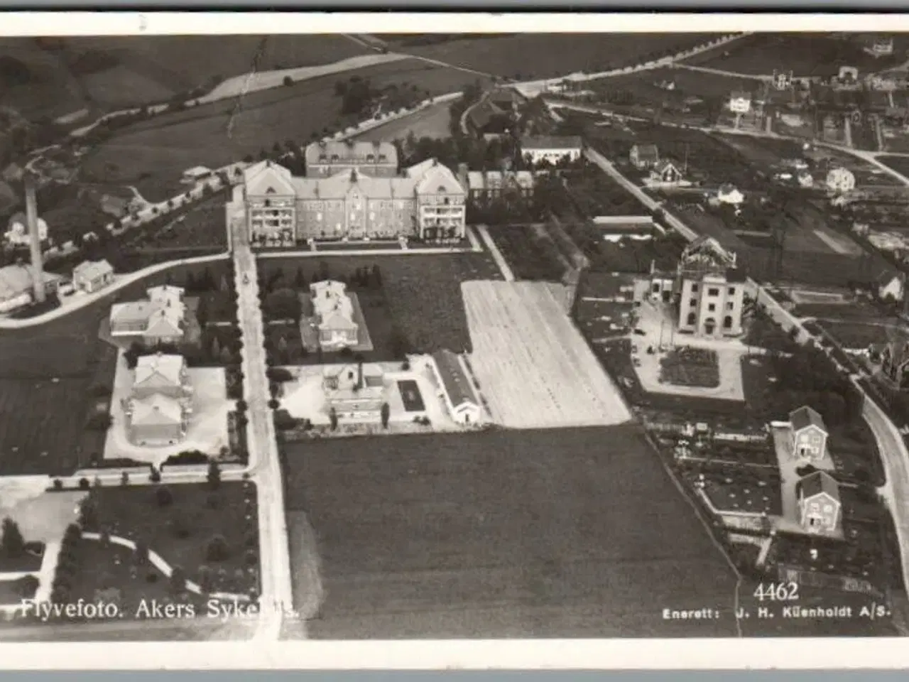Billede 1 - Flyvefoto - Akers Sygehus - Norge - Ubrugt