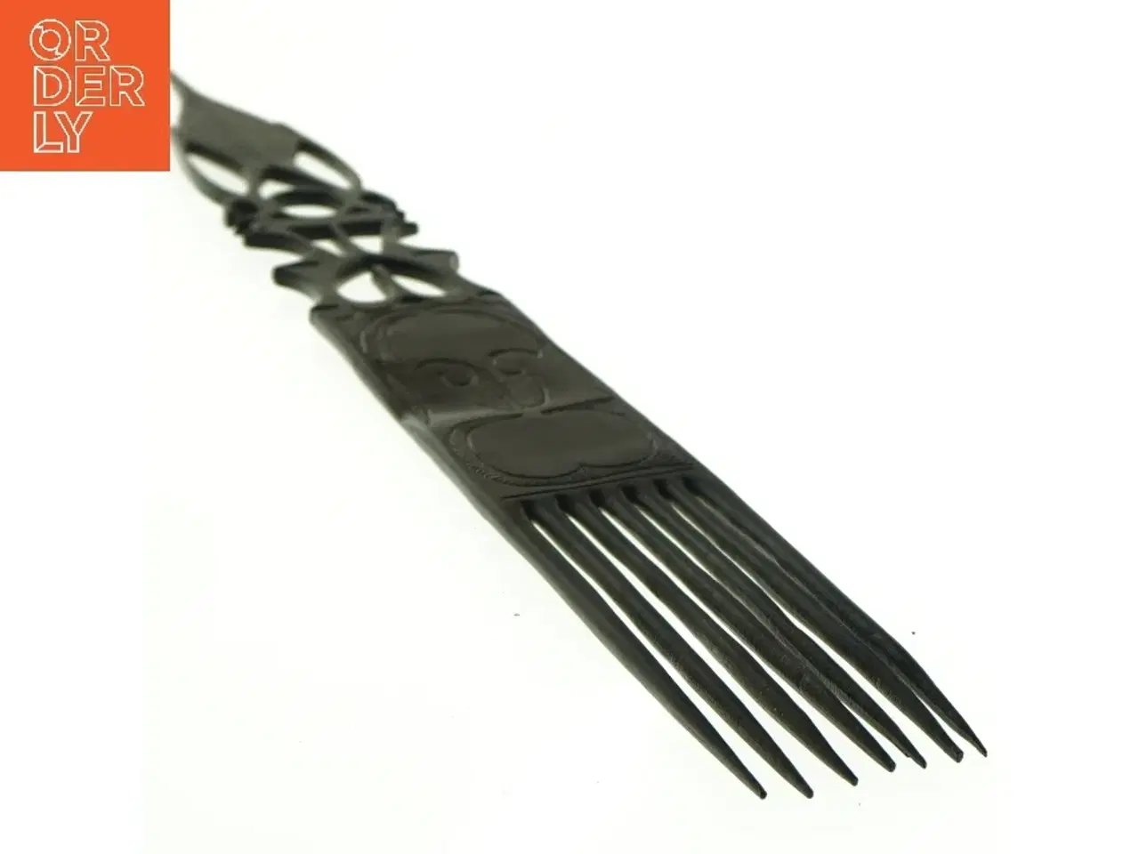 Billede 2 - Afrikansk udsmykket afrokam (str. 64 x 6 cm)