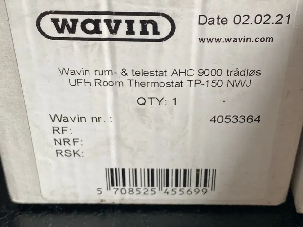 Billede 2 - Wavin AHC9000 sæt, termostat og telestat, helt nyt