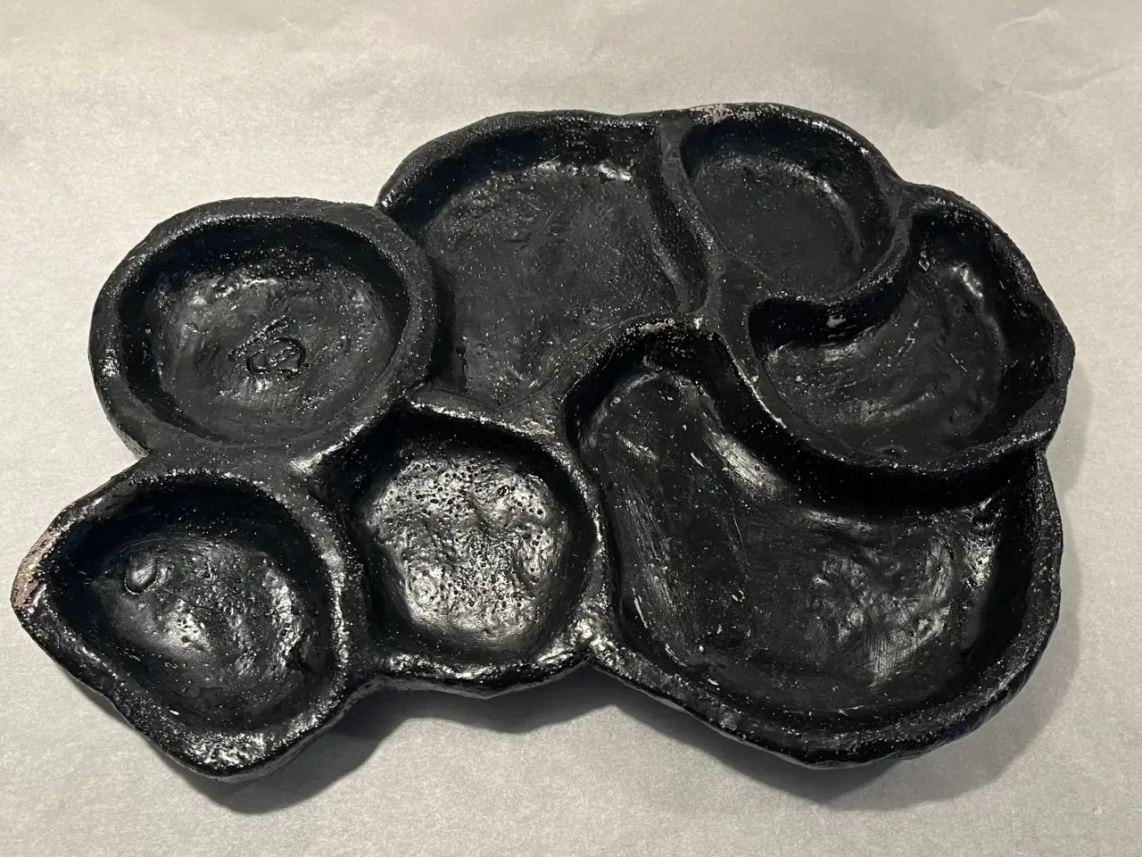 Billede 1 - Håndlavet keramisk dekorativ skål