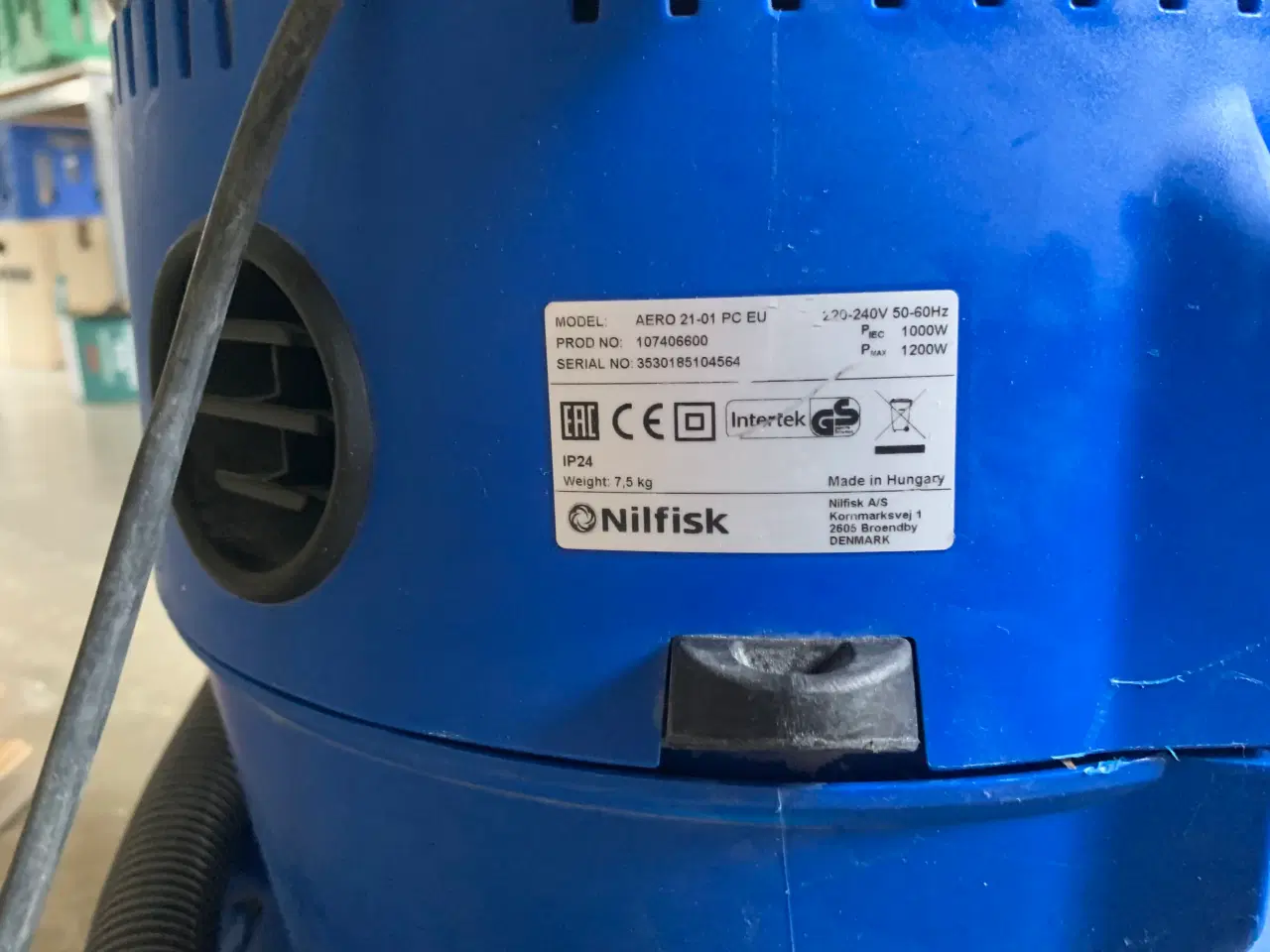 Billede 2 - Nilfisk Arero Våd / tør industristøvsuger 