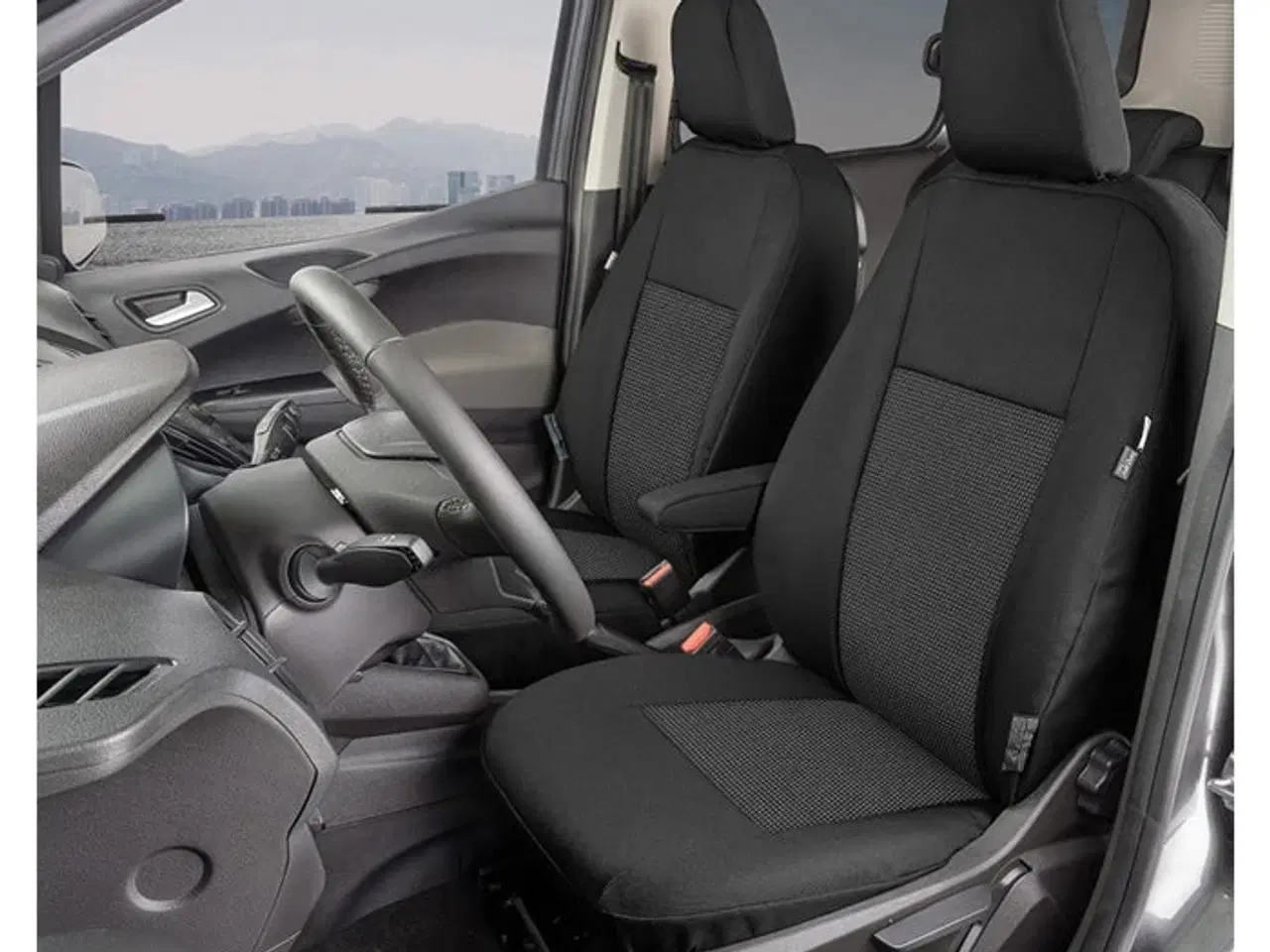 Billede 1 - Sædeovertræk 1+1+ bag Ford Transit Courier 2014-2023